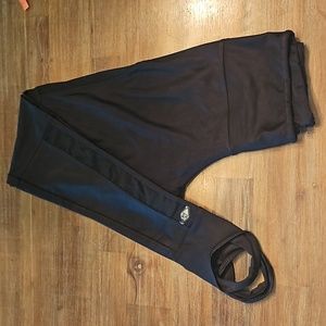 Fit Li Black Quality Sheer Lycra Leggings with - Small